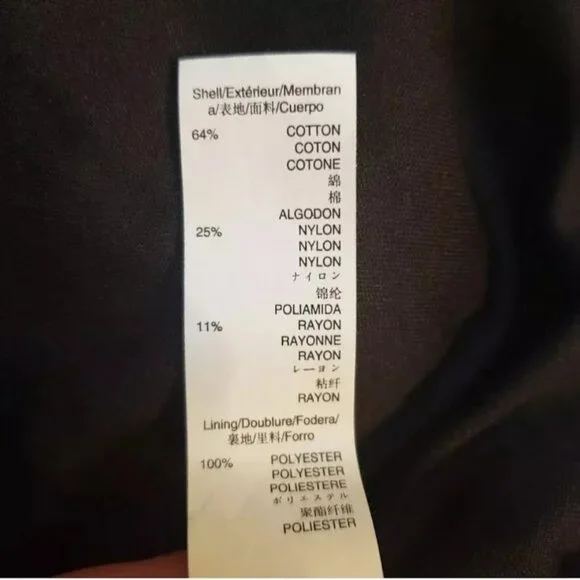 NWT GAP Skirt, Dark Gray Cotton Lace Floral Print Career Casual RETAIL $45, 10 - Picture 6 of 11